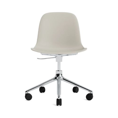 Normann Copenhagen Form Swivel Kontorstol - Aluminium/Lysegrå