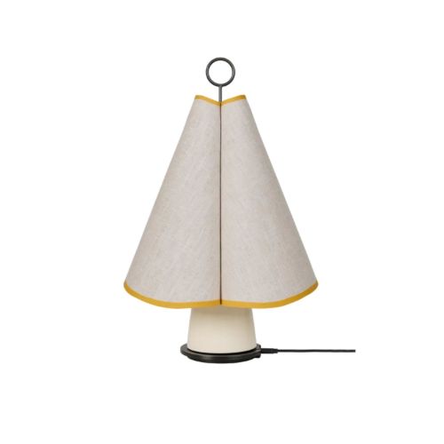GUBI Hornbæk  Trådløs Lampe - Canvas/Poppy Yellow