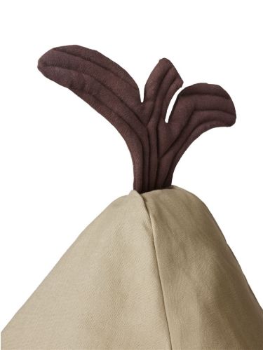 Ferm Living Pear Sitzsack H: 85 cm - Bio-Baumwolle/Ulmengrün
