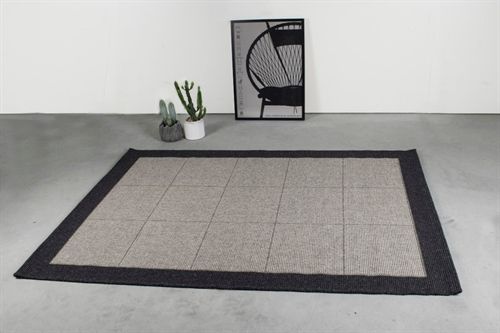 HC Carpets Casablanca Flachgewebter Teppich 240x340 cm - Dunkelgrau