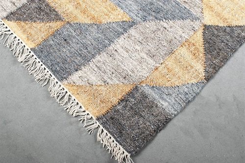 HC Carpets MIGO Handgewebter Kelim-Teppich 140x200 – Midnight Mix