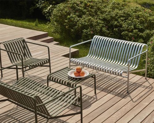 HAY Palissade Lounge Chair Low SH: 38 cm - Olive