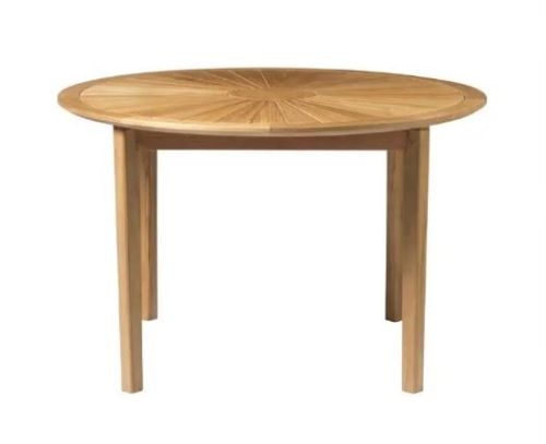 FDB Møbler M27 Sammen Rundt Havebord Ø: 120 cm - Massiv Teak/Natur Olieret 