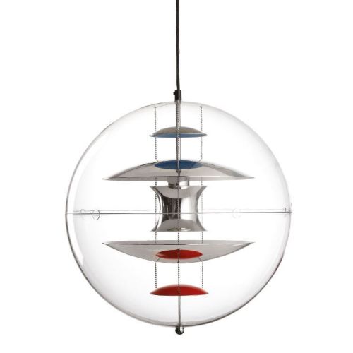 Verpan Verner Panton Globen Ø: 40 cm - Rød/Blå 
