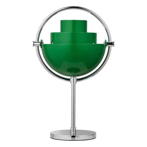 GUBI x Jacobsen Furniture Multi-Lite Limited Special Edition Tragbare Lampe H: 30 cm - Chrom/Kleegrün
