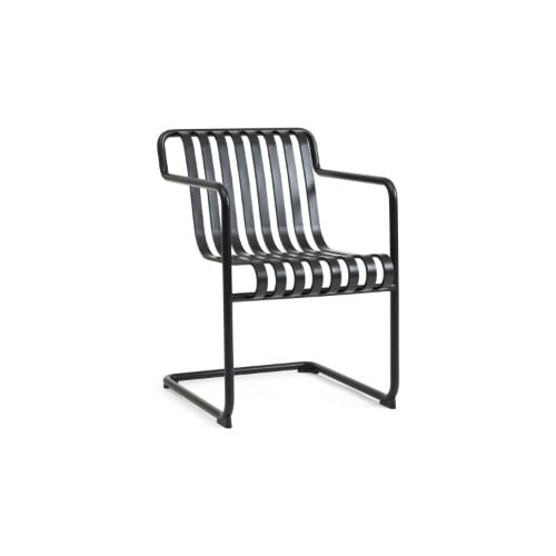 HAY Palissade Cantilever Dining Armchair H: 80 cm - Anthracite