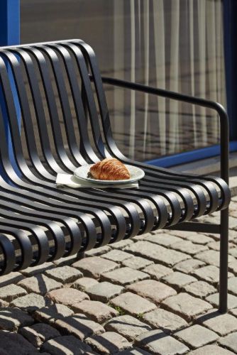 HAY Palissade Esszimmerbank L: 128 cm – Anthrazit