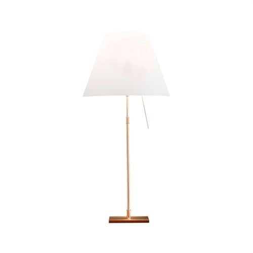 Luceplan Costanza Bordlampe H: 76-110 cm - Brass/White