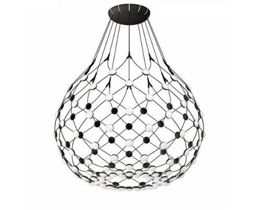Luceplan Mesh Lysekrone Ø: 80 cm - Black