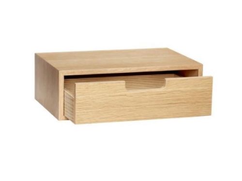 Hübsch Hide Drawer Box 30x20 cm - Natur FORUDBESTIL: SLUT NOVEMBER 2024