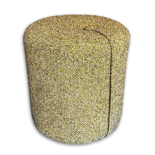 We Do Wood Designbite Pouf Heigh 42x38 cm - Polyester/Mustard