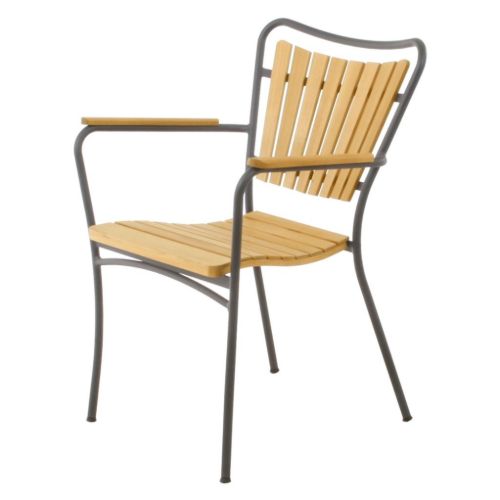 Mandalay Marguerit Havestol H: 83 cm - Teak/Antracit