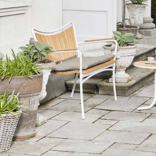 Mandalay Sitzkissen für Marguerit Bank L: 112 cm – Polyester/Sand