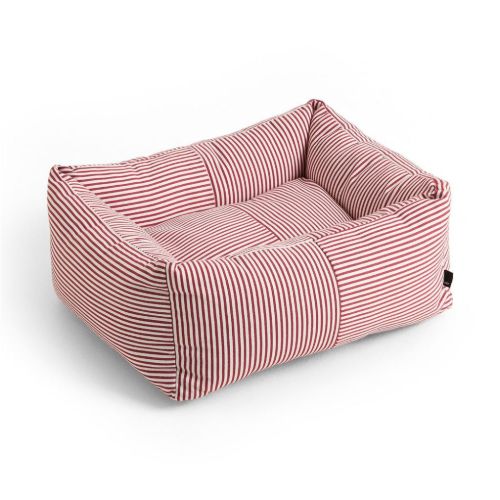 HAY Dog Bed X-Small 21x43x52 cm - Red/White Stripe