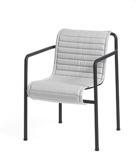 HAY Palissade Esszimmersessel, gestepptes Kissen, 103,5 x 44,5 cm – Himmelgrau